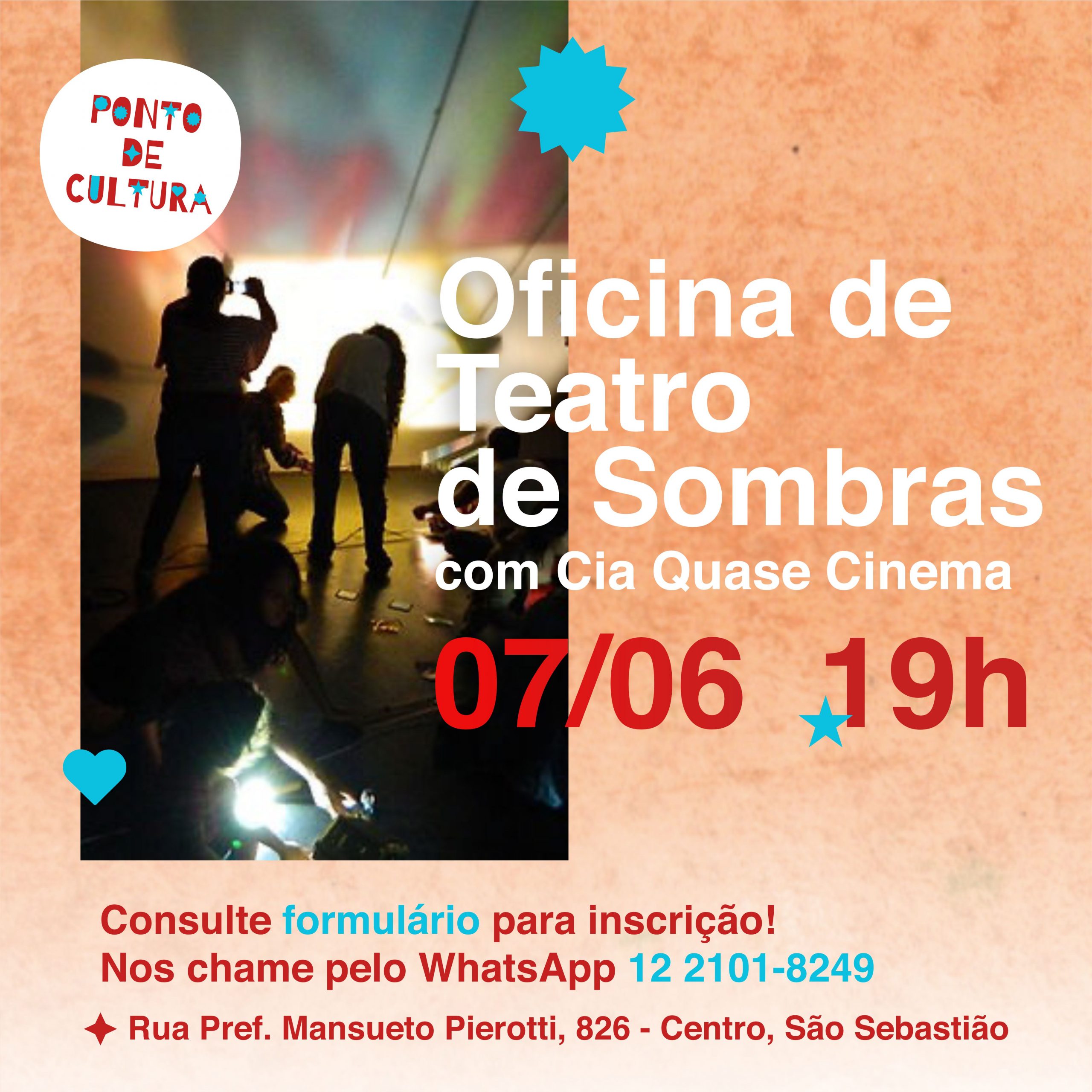 Você está visualizando atualmente Oficina Gratuita de Teatro de Sobras