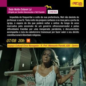 Leia mais sobre o artigo Filme GRÁTIS 07/08 20h – Toda Noite Estarei Lá