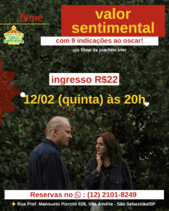 Leia mais sobre o artigo Filme indicado ao Oscar, “Valor Sentimental” será exibido no Espaço Cultural Circo Navegador